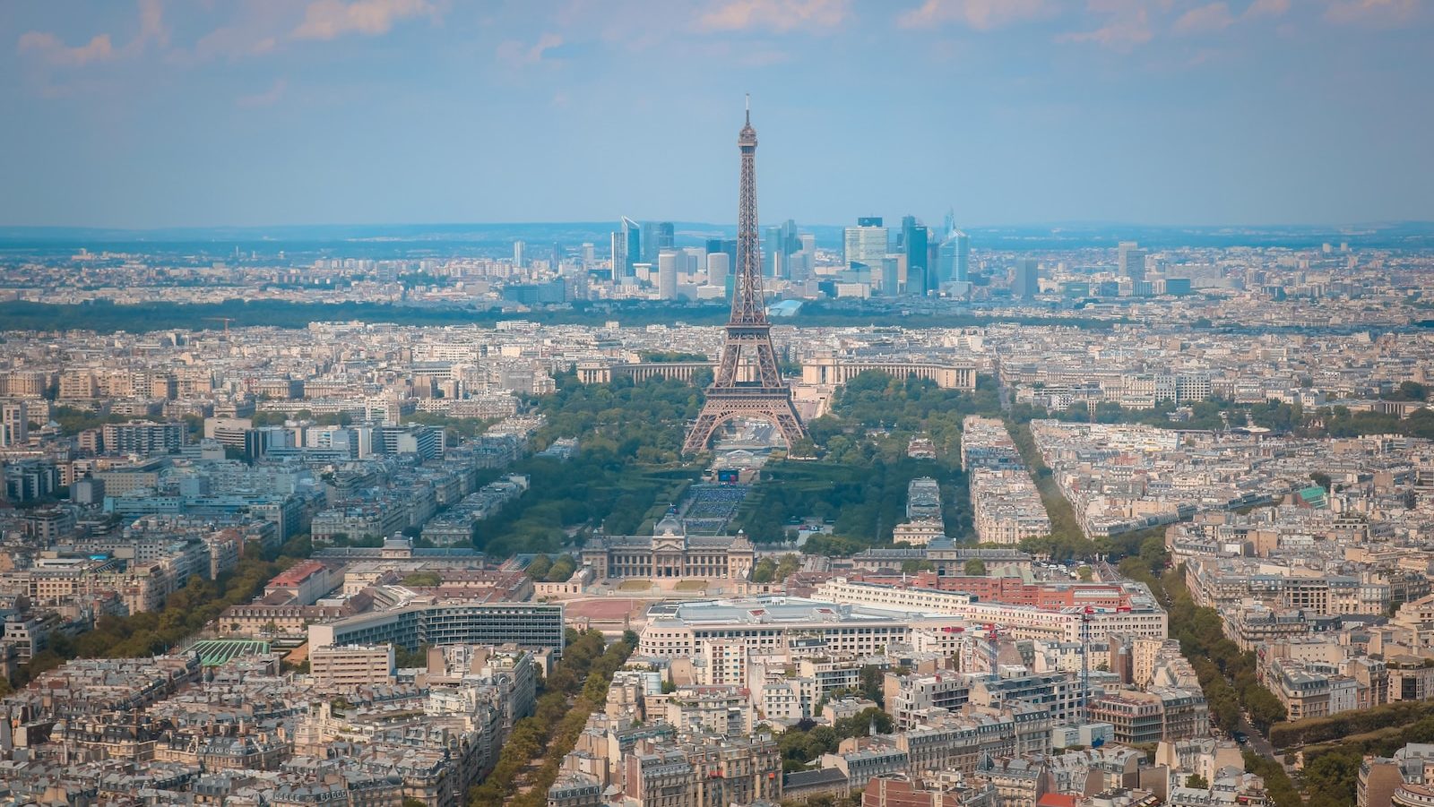 a tall tower in a city